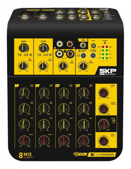 Consola Pasiva SKP MixConnect 8 Canales USB | 101dB