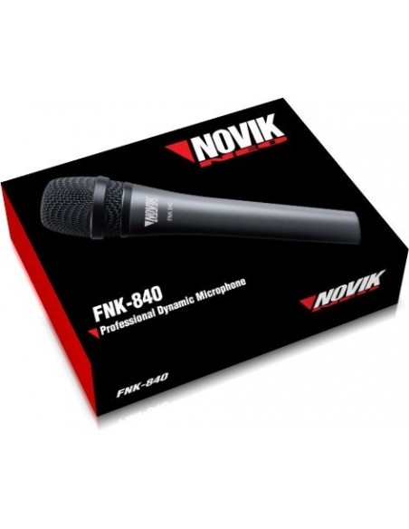 Micrófono Dinámico Novik FNK-840 | Profesional, Supercardioide, XLR