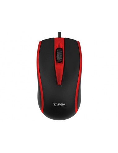 Mouses Targa Optico Tg-m50 Rojo Usb 1200dpi Cable 1.35m