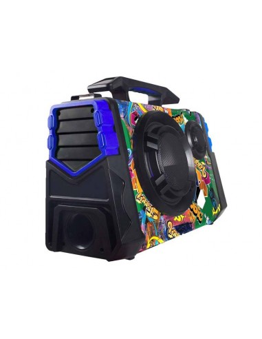 Parlante Portátil Bluetooth Telefunken Street6 Led Micrófono