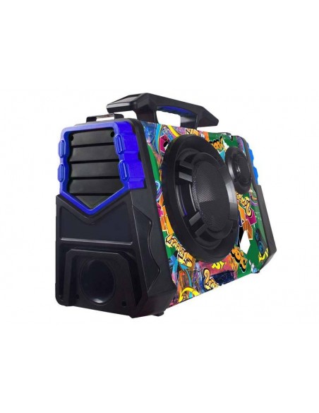 Parlante Portátil Bluetooth Telefunken Street6 Led Micrófono