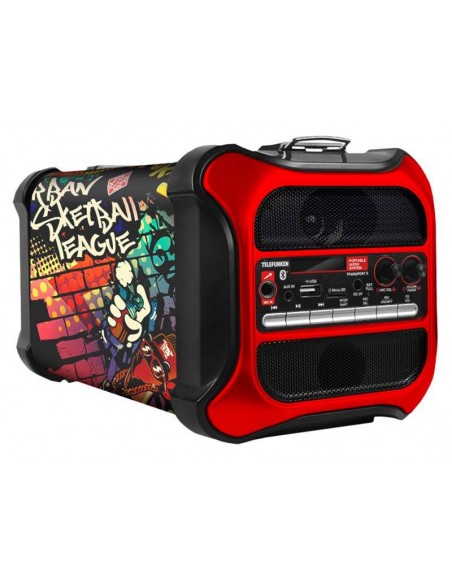 Parlante Portátil Bluetooth Telefunken Transport 5 Mic Leds 30W