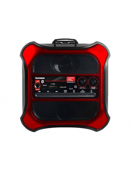Parlante Portátil Bluetooth Telefunken Transport 5 Mic Leds 30W