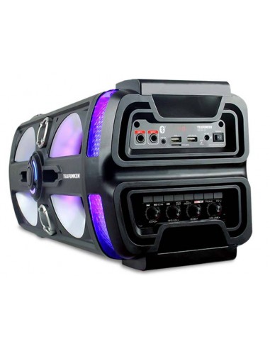 Parlante Portátil Bluetooth Telefunken Neon 25 Led Micrófono 60W