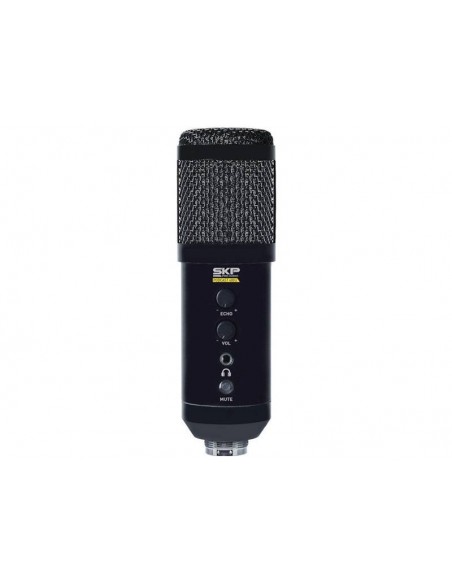 Micrófono Pc Trípode De Mesa Usb Skp Podcast 400 Home Office