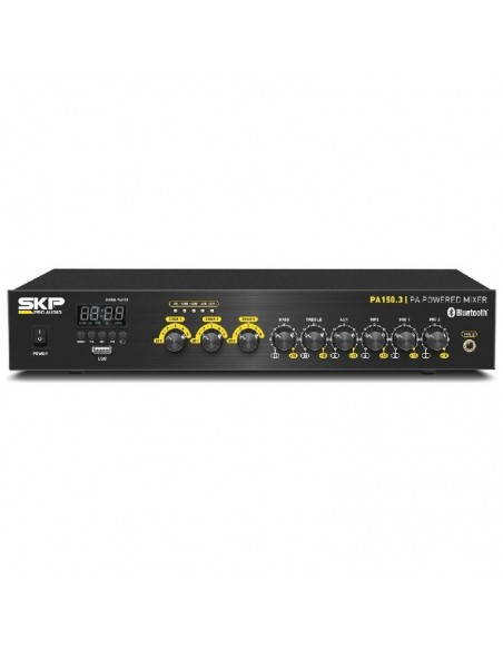 Amplificador Instalación Mixer Skp Pa 150.3 Bluetooth 3 Zona