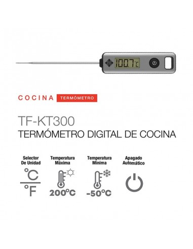 Termómetro Digital cocina Telefunken TF-KT300 Plástico Pilas