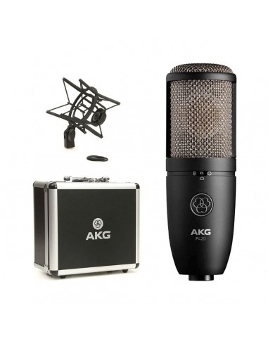 Micrófono Profesional de Estudio AKG P420 Condensador Cardioide Estuche Araña Soporte
