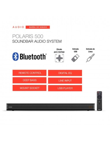 Soundbar Telefunken Polaris 500 | Bluetooth 80W | 101db