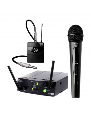 AKG WMS40 Mini Dual Vocal/Instrumental Set Inalámbrico | 101db
