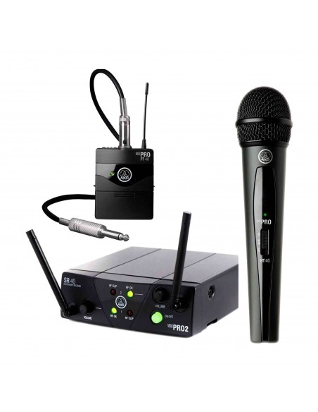 AKG WMS40 Mini Dual Vocal/Instrumental Set Inalámbrico | 101db