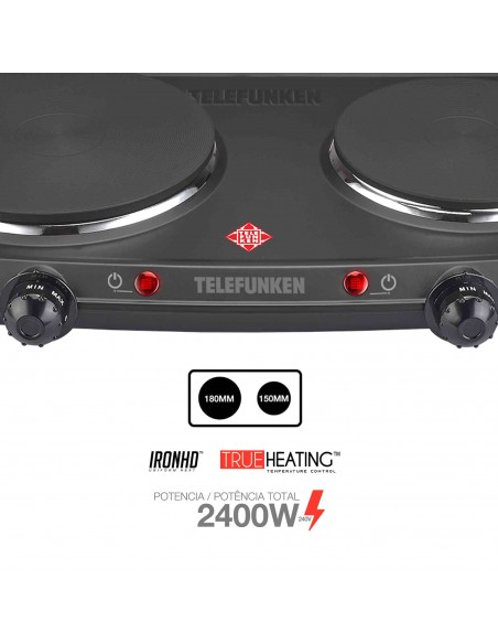 Anafe Eléctrico Telefunken TF-AE10500 2 Hornallas | 101dB