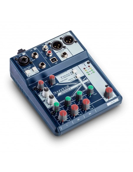 Soundcraft Notepad-5 | Mezclador Analógico Compacto + Interface USB – 101dB