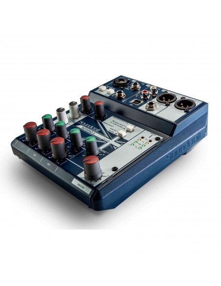 Soundcraft Notepad-5 | Mezclador Analógico Compacto + Interface USB – 101dB
