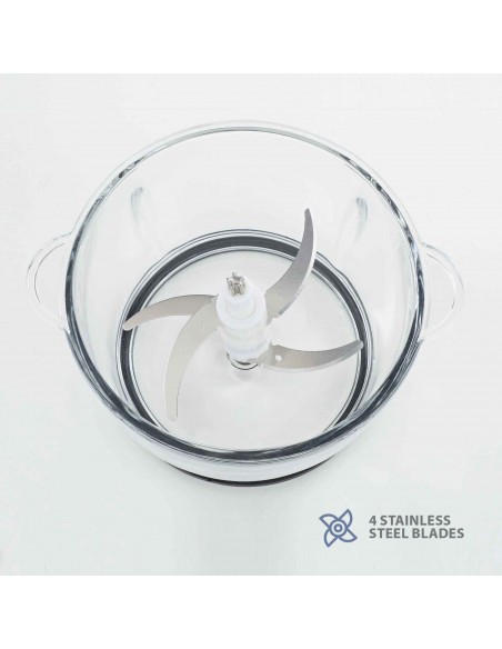 Picadora de alimentos BLAUPUNKT PRO BLADE 500 | 600W, Vidrio y Seguridad | 101DB