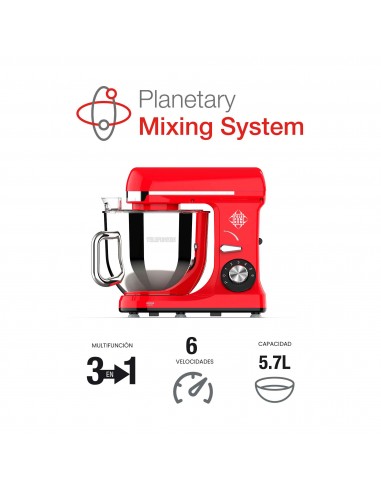 Batidora Planetaria Telefunken  5,7L 1000W | Potente y Compacta